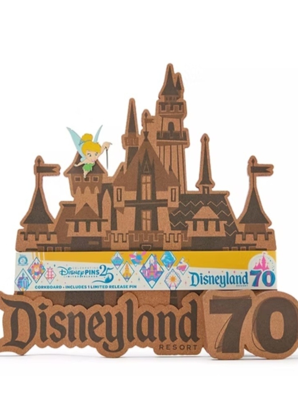 Limited Release 70th Anniversary Pin Board with Tinker Bell Pin